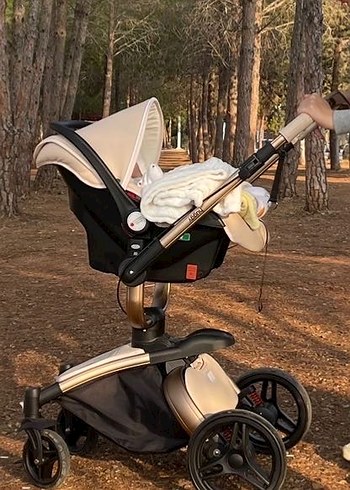 Koyu Camel Bebek Arabası - Görsel 2