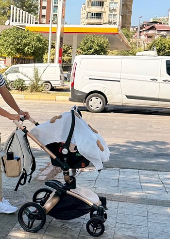 Koyu Camel Bebek Arabası - Görsel 3