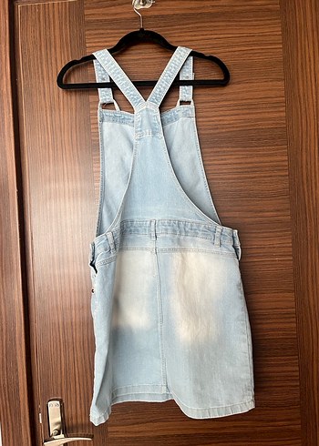 Mavi Düğmeli Denim Kız çocuk Elbise - Görsel 2