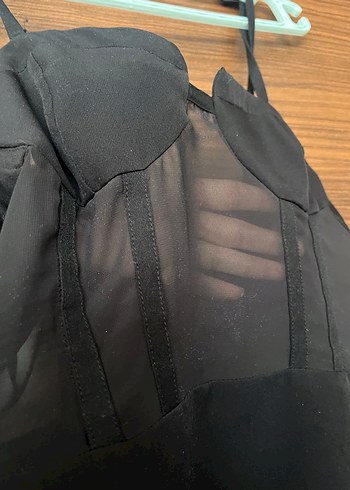 Zara Siyah Midi Elbise - Görsel 2