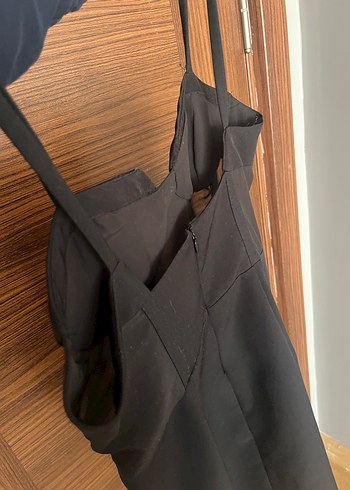 Zara Siyah Midi Elbise - Görsel 5