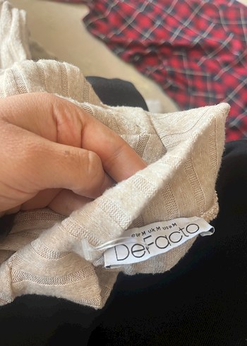 Bej Fitilli Triko Uzun Kollu Elbise - Görsel 5