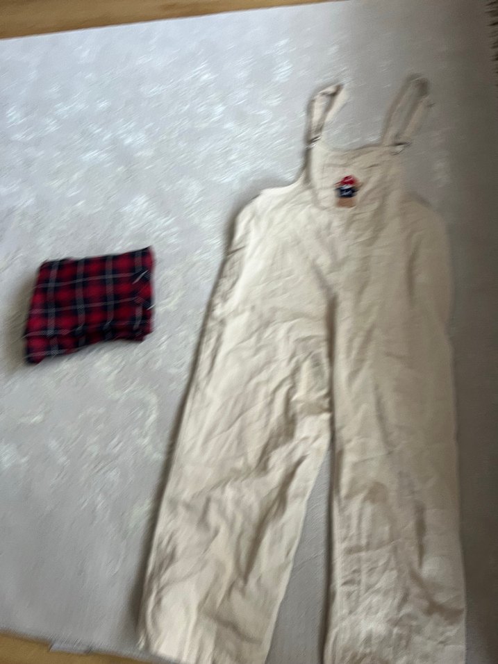 Kadın Keten Beyaz Midi Tulum - Görsel 2