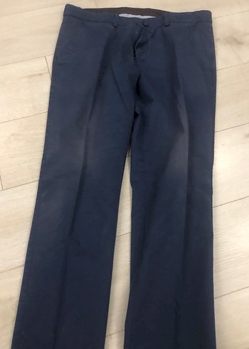 Lacivert Erkek Kot Pantolon, Kemerli, Normal Boy - Görsel 3