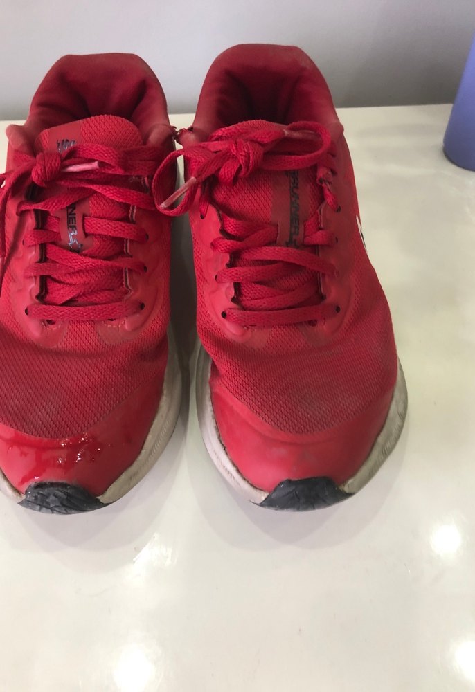 Kırmızı Bağcıklı Kadın Spor Ayakkabı - Görsel 2