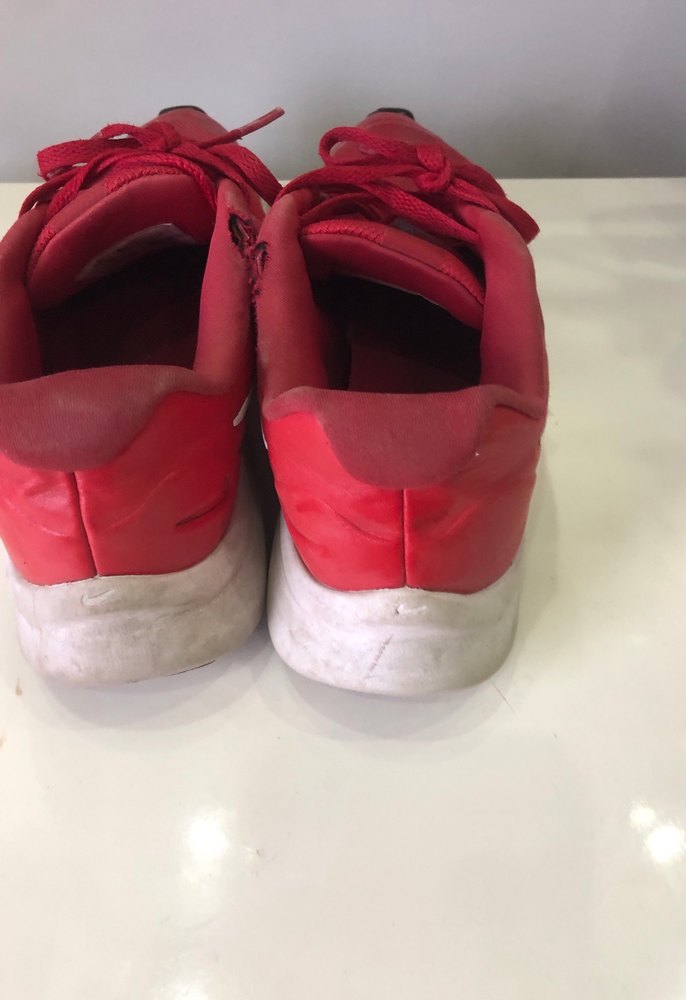 Kırmızı Bağcıklı Kadın Spor Ayakkabı - Görsel 3