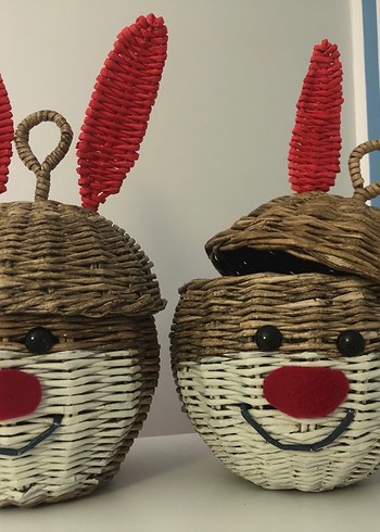 Renkli Kulaklı Sepet ve Saklama Kutusu - Görsel 2