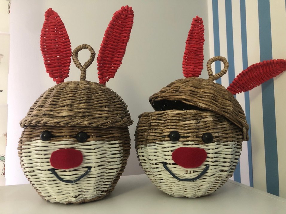 Renkli Kulaklı Sepet ve Saklama Kutusu - Görsel 2