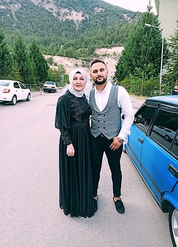 l Beden siyah Renk Siyah şifon elbise