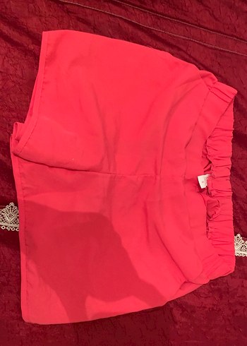 Pembe Mini Hamile Şortu Rahat Kesim - Görsel 2