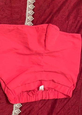 Pembe Mini Hamile Şortu Rahat Kesim - Görsel 3