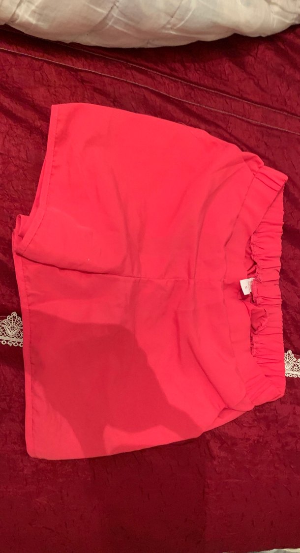 Pembe Mini Hamile Şortu Rahat Kesim - Görsel 2