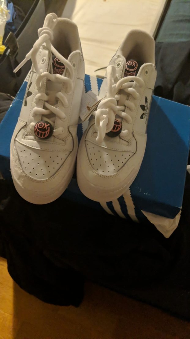 Beyaz Adidas Platform Spor Ayakkabı - Görsel 4