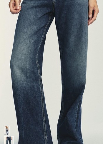 ZARA Bol Kesim Denim Kadın Jean - Görsel 2