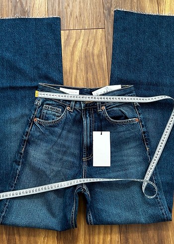 ZARA Bol Kesim Denim Kadın Jean - Görsel 6