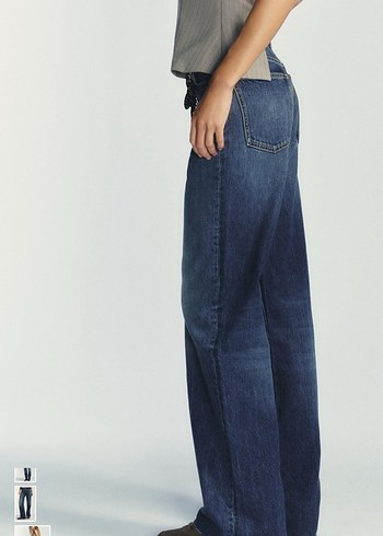 ZARA Bol Kesim Denim Kadın Jean - Görsel 4