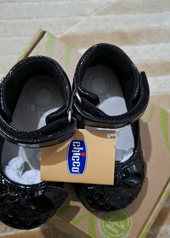 chicco Kız Çocuk Siyah Desenli Babet Ayakkabı - Görsel 4