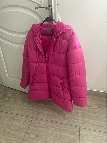 10 Yaş Beden pembe Renk Benetton mont