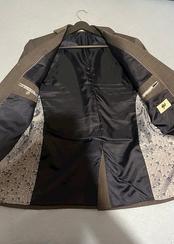 Gri Erkek Kumaş Ceket Notch Yaka - Görsel 3