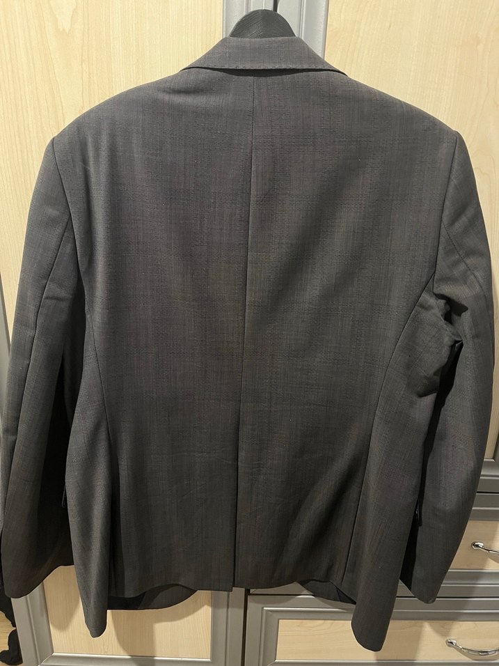 Gri Erkek Kumaş Ceket Notch Yaka - Görsel 2