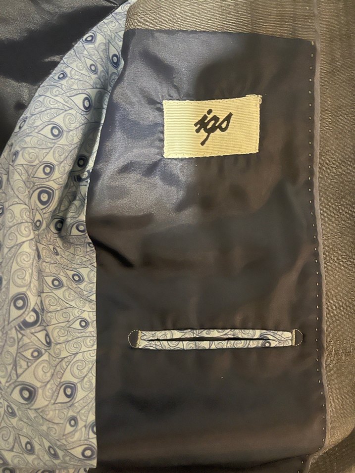 Gri Erkek Kumaş Ceket Notch Yaka - Görsel 4