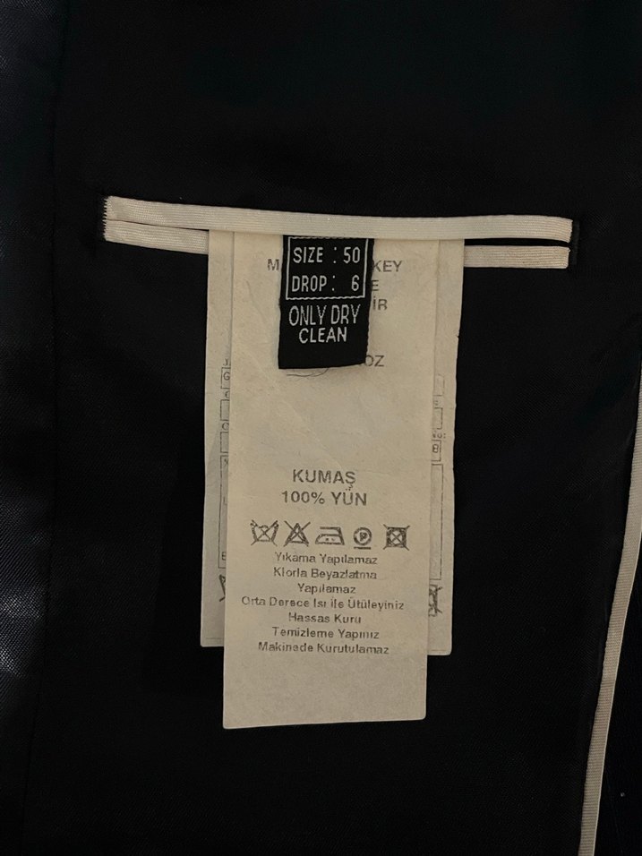 Laciverti Çizgili Erkek Ofis Takım Elbise Ceketi - Görsel 5