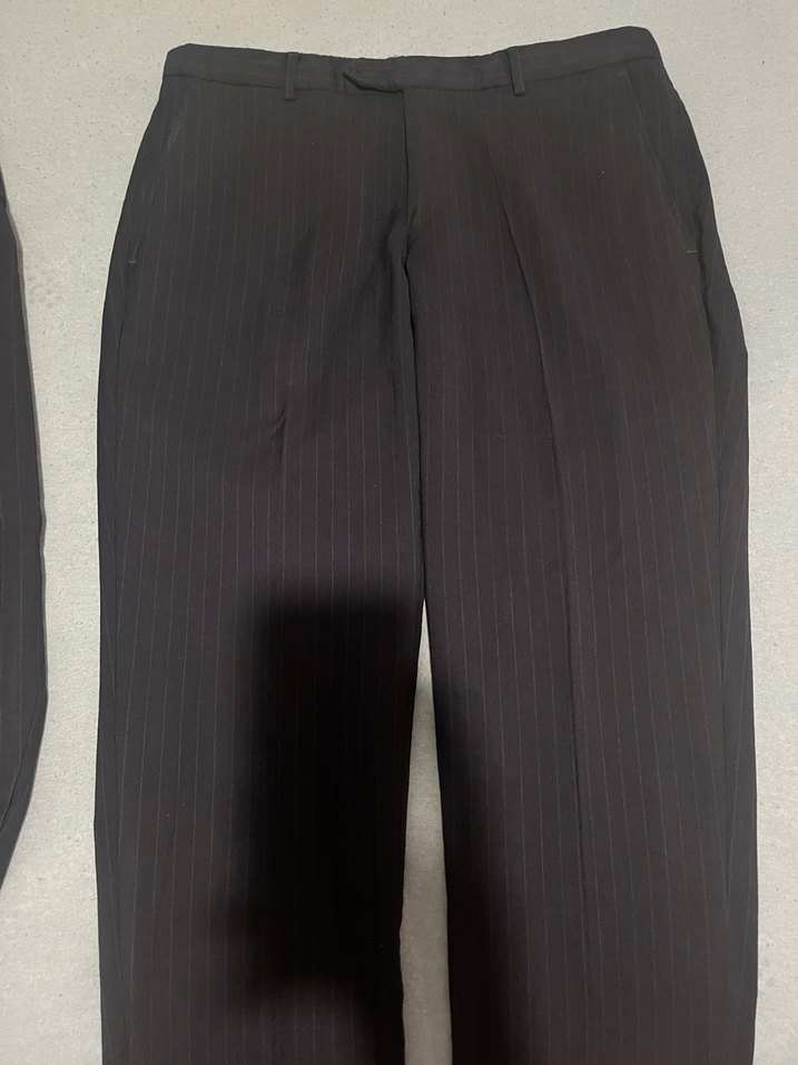 Laciverti Çizgili Erkek Ofis Takım Elbise Ceketi - Görsel 2