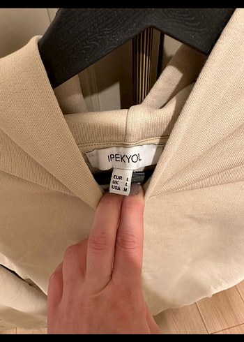 İpekyol Bej Kadın Kapüşonlu Uzun Kollu Sweatshirt - Görsel 2