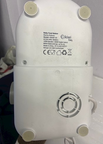 Kiwi Baby Mama Robotu KBABY-85 Buharlı Pişirici & Blender - Görsel 3