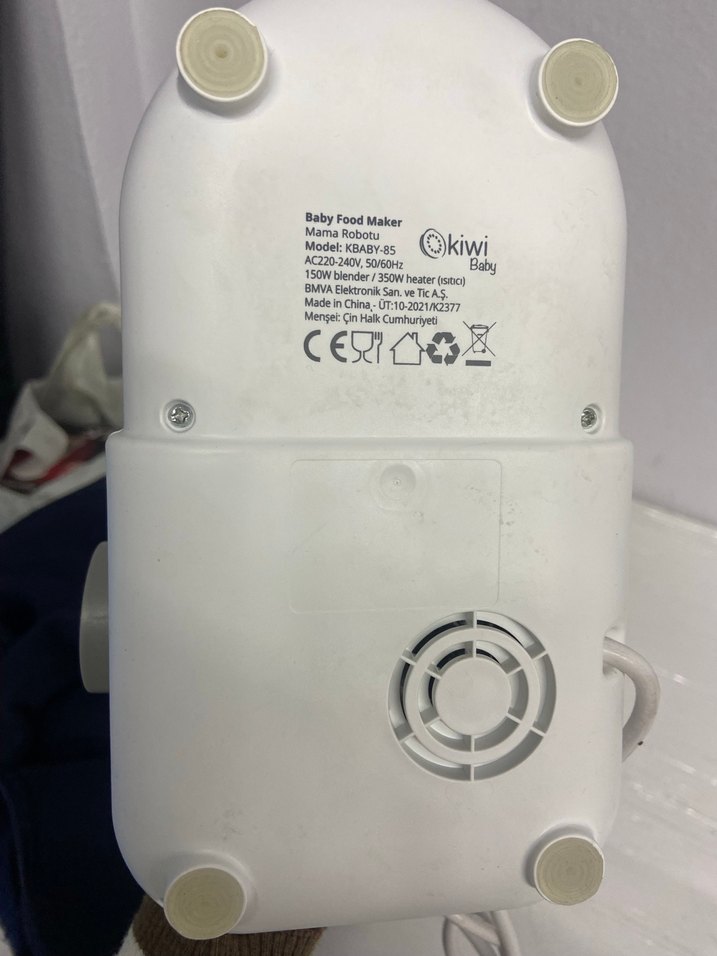 Kiwi Baby Mama Robotu KBABY-85 Buharlı Pişirici & Blender - Görsel 3