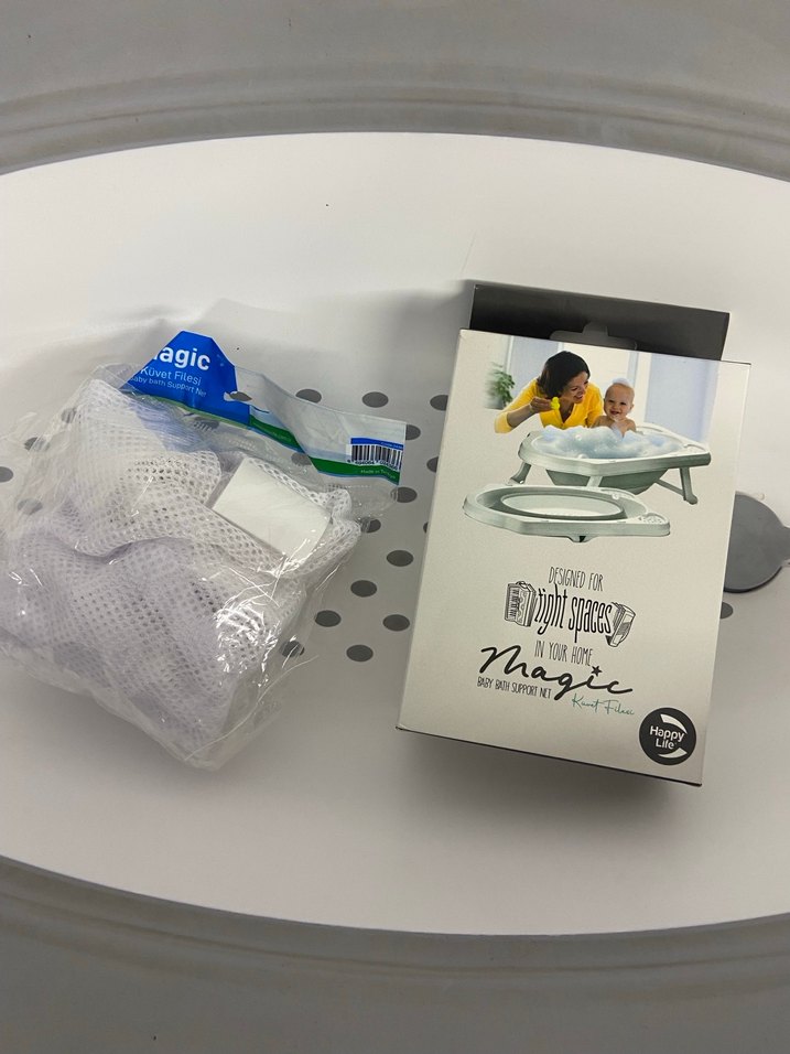 Katlanabilir ayaklı fileli Bebek Küveti - Görsel 3