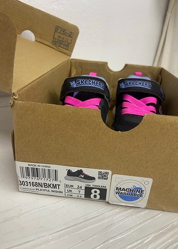 Skechers Kalitesi Cırt Cırtlı Konforlu Bebek/Çocuk Ayakkabısı 24 - Görsel 5