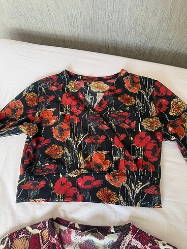 m Beden Crop üst leopar