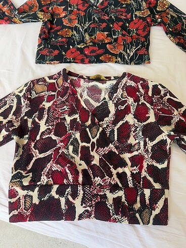 Trendyol & Milla Crop üst leopar