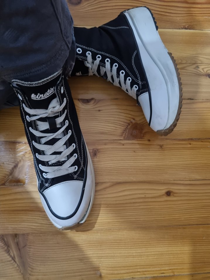 Siyah Kadın Dolgu Topuklu Spor Ayakkabı - Görsel 3