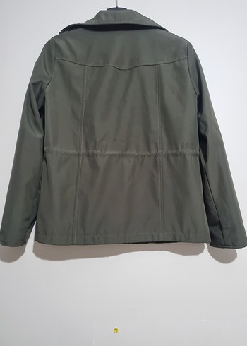 Beli Büzgülü Yeşil Kadın Ceket - Görsel 2