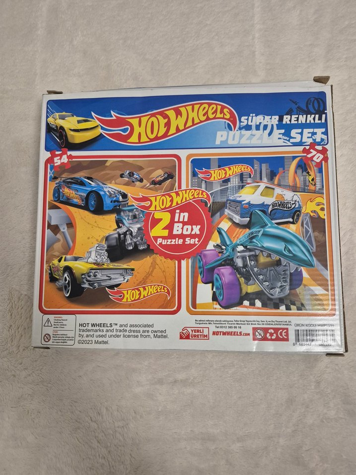 Hot Wheels 2'si 1 Arada Puzzle Seti - Görsel 2