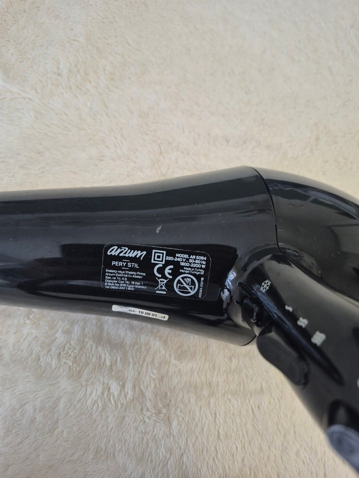 Arzum Pery Stil 2200W Profesyonel Saç Kurutma Makinesi - Görsel 3