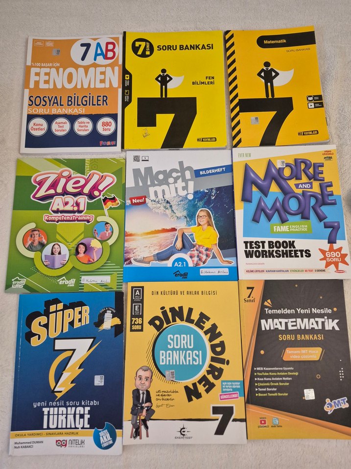 7. Sınıf Soru Bankası ve Test Kitapları Seti - Görsel 2