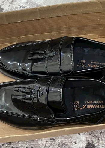 Parlak Siyah Erkek Çocuk Loafer Ayakkabı - Görsel 2