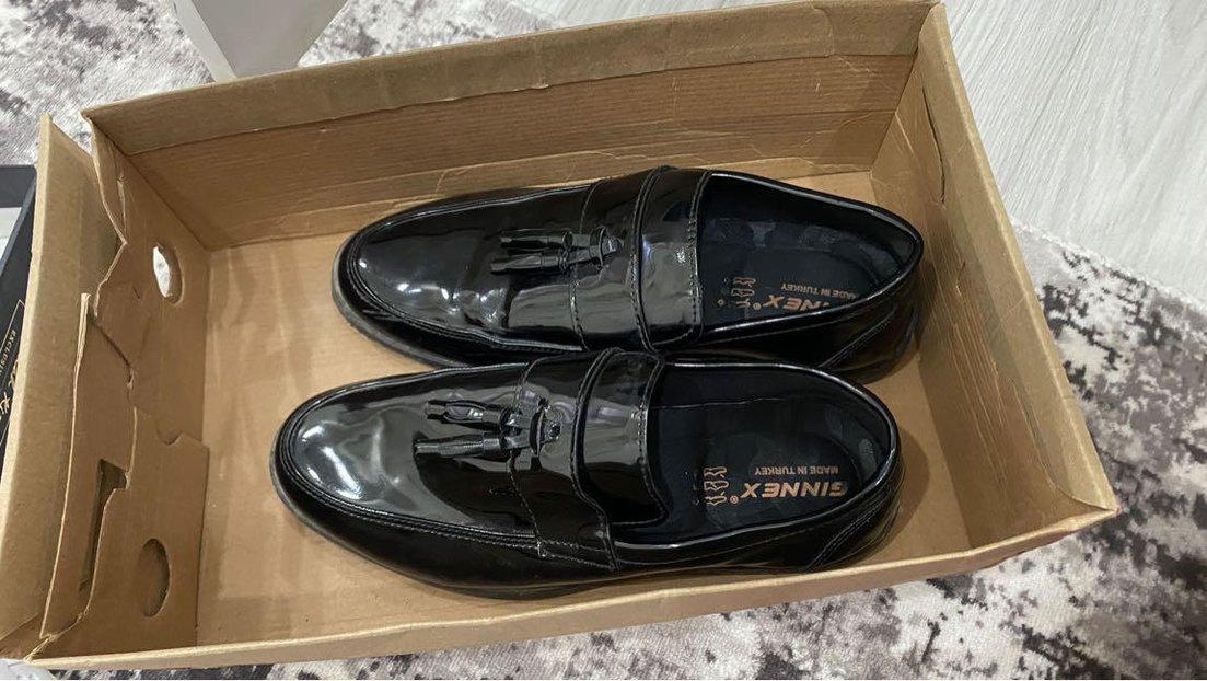 Parlak Siyah Erkek Çocuk Loafer Ayakkabı - Görsel 2