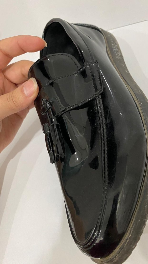 Parlak Siyah Erkek Çocuk Loafer Ayakkabı - Görsel 4