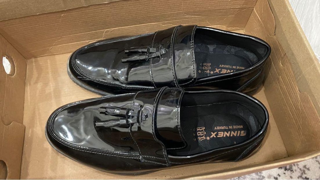 Parlak Siyah Erkek Çocuk Loafer Ayakkabı - Görsel 3