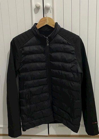 Siyah Fermuarlı Erkek Streetwear Mont - Görsel 2