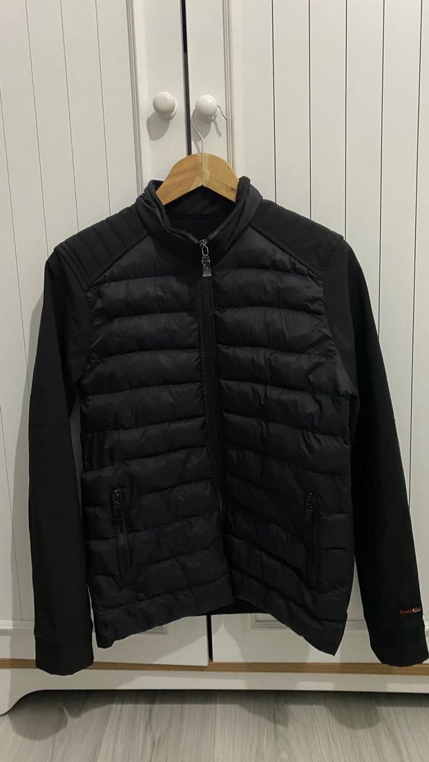 Siyah Fermuarlı Erkek Streetwear Mont - Görsel 2