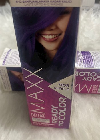 Maxx Deluxe Mor Saç Boyası - Görsel 2