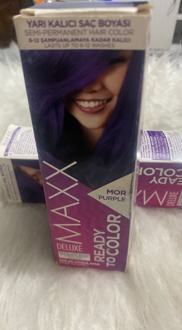 Maxx Deluxe Mor Saç Boyası - Görsel 2