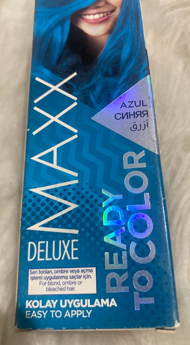 Deluxe Maxx Mavi Saç Boyası - Görsel 2