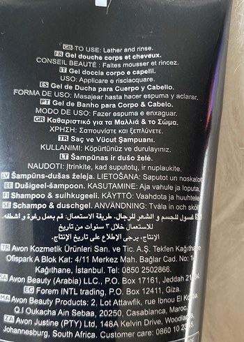 Erkekler için Saç ve Vücut Şampuanı - Görsel 2