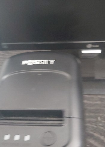 siyah LG Monitör ve POSSIFY Yazıcı - Görsel 2